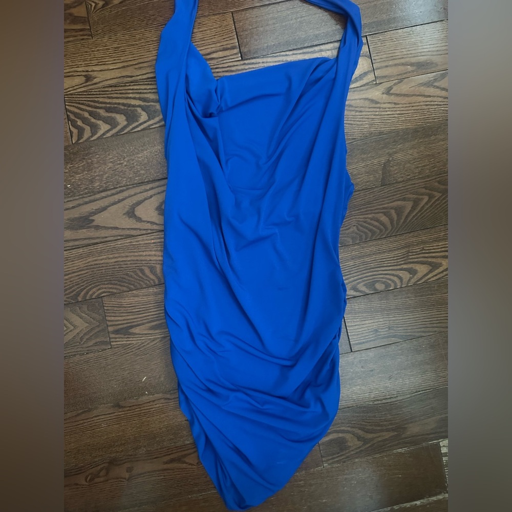 Marciano Vibrant Blue Backless Dress